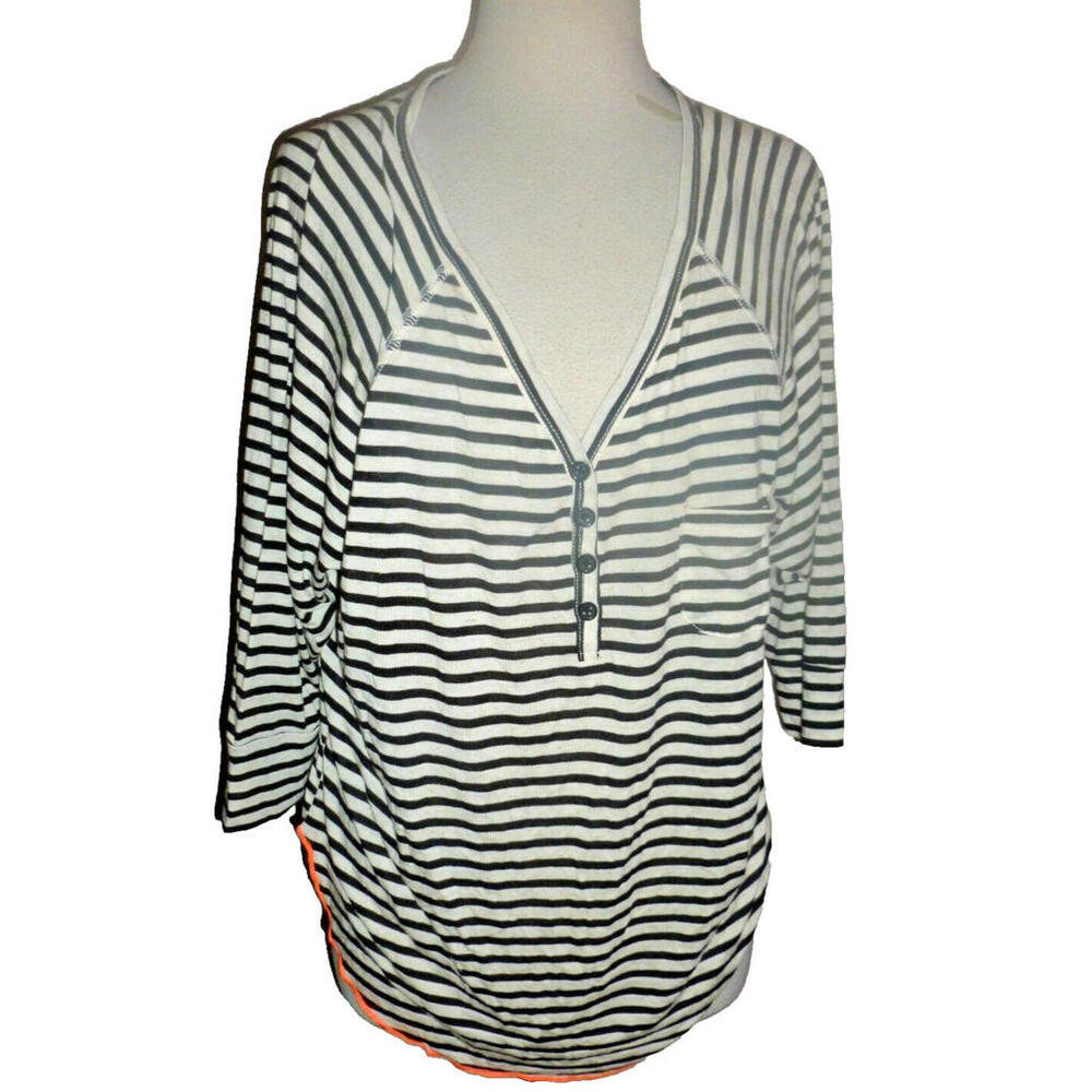 NWT Billabong Women's Shirt Stripedโ Top Blouse Oversized S Small